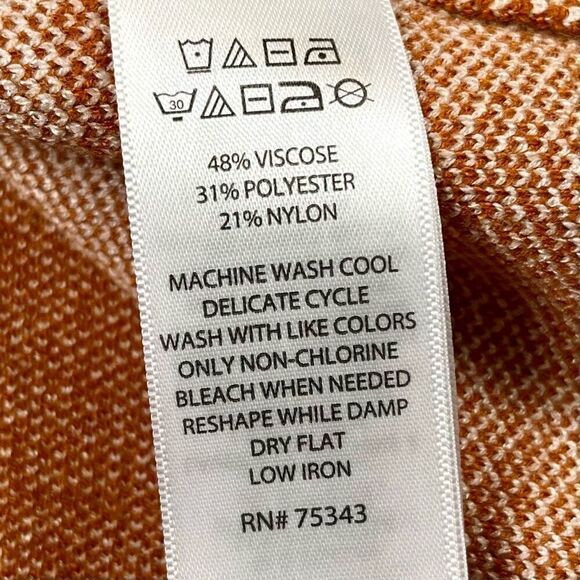 Jones New York Plaid Grigham Fall Sweater Small - Picture 12 of 14